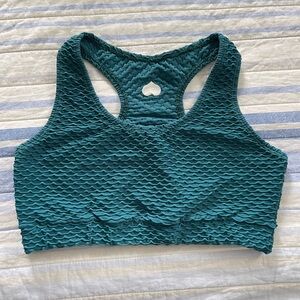 Booty by Brabants Teal Croco Sports Bra